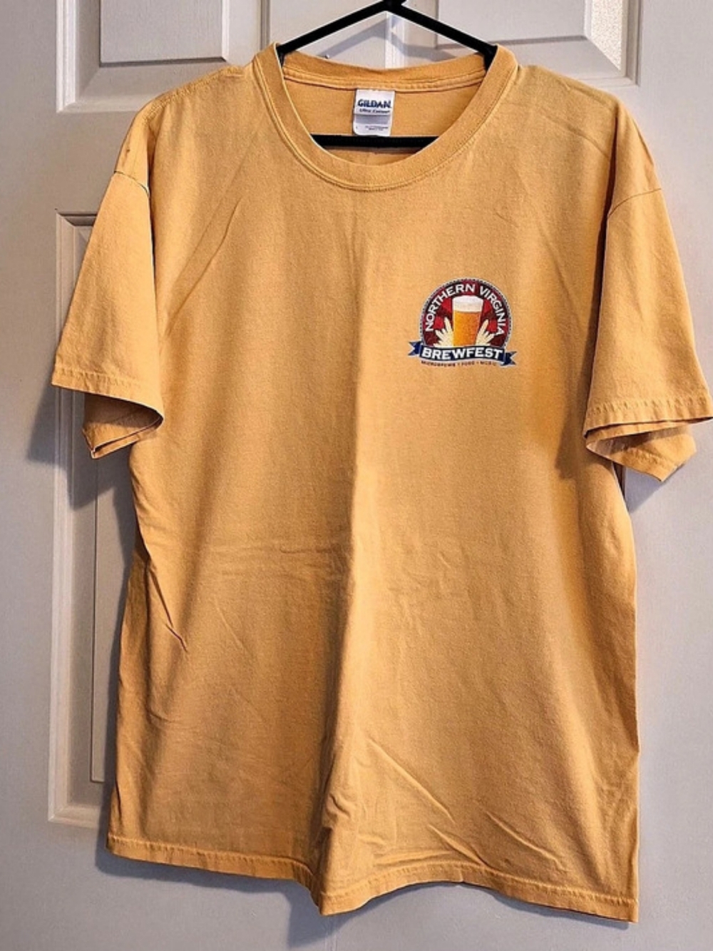 Gildan Northern Virginia Brewfest Beer is Good T-Shirt Yellow Large